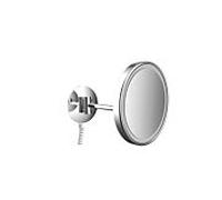emco LED miroir de rasage et de maqu'illage, à un bras, avec câble spiralé, rond, chrome, 109406008