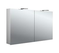 emco puree 2 Style Armoire de toilette avec éclairage LED avec spots à poser, 2 portes, 1200x711x153mm, 979705305