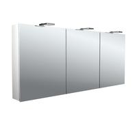 emco puree 2 Style Armoire de toilette avec éclairage LED avec spots à poser, 3 portes, 1600x711x153mm, 979705307