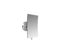 emco puree miroir adhésif, carré, avec poignée, grossissement 3x, chrome, 109400130