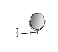 emco puree miroir de rasage et de maqu'illage, hauteur réglable, deux bras, 200mm, chrome, 109400115