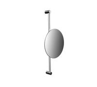 emco puree miroir de rasage et de maqu'illage, hauteur réglable, modèle mural, rond, chrome, 109400114