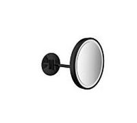 emco LED miroir de rasage et de maqu'illage, à un bras, branchement direct, rond, 109413308, Couleur: Noir