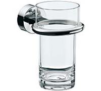 emco roundo 2 Porte-verre, verre cristal clair, chromé, 452000100