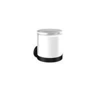 emco round distributeur de savon à capteur, verre cristal satiné, 432113303, Couleur: Noir