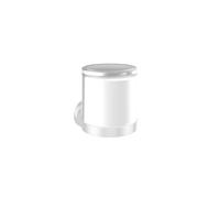 emco round distributeur de savon à capteur, verre cristal satiné, 432113903, Couleur: Blanc