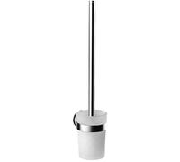 emco round garniture de brosse, partie en verre satiné, modèle mural, 431500101