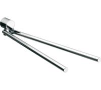 emco roundo 2 Porte-serviettes, 2 bras, orientable, 464 mm, chromé, 455000146