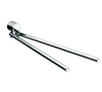 emco roundo 2 Porte-serviettes, 2 bras, orientable, 464 mm, chromé, 455000146