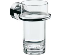 emco roundo 2 Porte-verre, verre cristal clair, chromé, 452000100