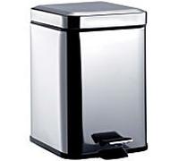 Emco System 2 355300005 Poubelle de salle de bain avec couvercle, carré, capacité 5 l