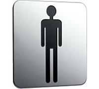 Emco System2 Plaque de porte de toilettes, WC hommes, 357600001,
