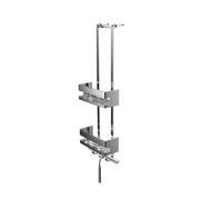 Emco System 2 étagère de porte 354500127 chromé , 2 paniers d'angle profonds, essuie-douche