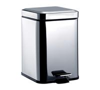emco system2 corbeille, couvercle et pédale, rectangulaire, 5 Betteres, inox, 355300005