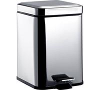 emco system2 corbeille, couvercle et pédale, rectangulaire, 5 Betteres, inox, 355300005