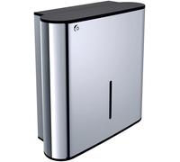 emco system2 distributeur de serviettes en papier, verrouillable, pour 500 serviettes, chromé, 354900100
