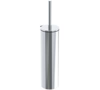 emco system2 Ensemble brosse de toilette, réservoir en aluminium chromé, avec couvercle, chromé, 351500102