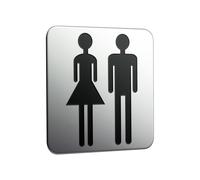 Emco System2 Plaque de porte de toilettes, WC femmes et hommes, 357600000,