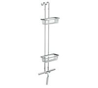 emco system2 plateau de table, 2 paniers profonds, raclette de douche, chrome, 356600106