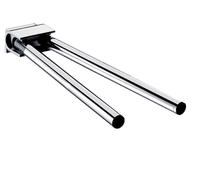 emco system2 porte-serviettes, pivotant, 2 bras, 346mm, chrome, 355000135