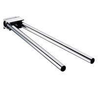 emco system2 porte-serviettes, pivotant, 2 bras, 446mm, chrome, 355000145
