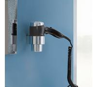 emco system2 support pour sèche-cheveux, diamètre intérieur : 69mm, chromé, 355900100