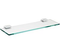 emco system2 tablette, verre cristal clair, 500x100mm, chrome, 351000150