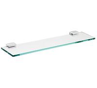 emco system2 tablette, verre cristal clair, 700x100mm, chrome, 351000170