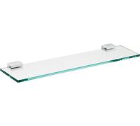 emco system2 tablette, verre cristal clair, 700x100mm, chrome, 351000170