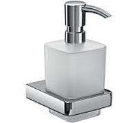 Emco Trend distributeur de savon liquide chromé , verre de cristal satiné