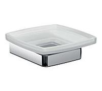 porte-savon Emco Trend 023000100 chromé , verre cristal dépoli