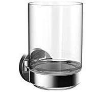 Emco Support en verre rond 432000100 chromé , verre cristal clair