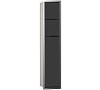 Emco WC Asis 150 975027950809 mm, butée droite / gauche, chromé / noir