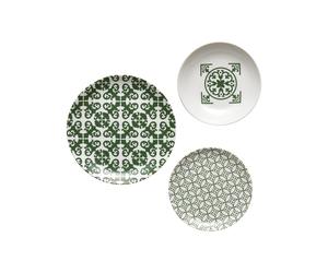 Emerald SET D'ASSIETTES POUR 6 'LE MAIOLICHE' "TIFFANY"