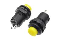 Emergency Stop Switch DS-228 3A /125VAC 1.5A/250VAC On/Off Latching Momentary Push Button Switches DS-428 Self Locking Push Button Switch(Self Locking Yellow,100PCS)