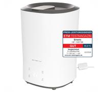 Emerio humidificateur d’air – humidificateur – 35 dB – 5,5 L – remplissage par le haut – jusqu’à 30 m² – ultrasons – fonction arôme – écran numérique