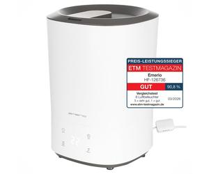 Emerio humidificateur d’air – humidificateur – 35 dB – 5,5 L – remplissage par le haut – jusqu’à 30 m² – ultrasons – fonction arôme – écran numérique
