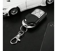Émetteur de télécommande en métal 4 boutons 433 MHz, fonctions ABCD/Verrouiller-Déverrouiller, universel pour porte de garage électrique (Veuillez suivre strictement le manuel d'instructions et vérifi