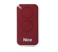 Emetteur de télécommande rouge NICE 2 canaux pour portail et porte de garage - INTI2R