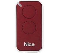 Emetteur de télécommande rouge NICE 2 canaux pour portail et porte de garage - INTI2R