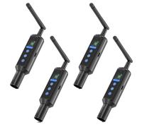 Émetteur DMX512 sans fil, antenne amovible, écran OLED, 4 pièces, prise UE