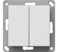 Emetteur mural radio GIRA sans pile double blanc pur mat 242227 (242227)