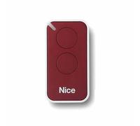 Emetteur de télécommande rouge NICE 2 canaux pour portail et porte de garage - INTI2R