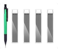 Emezddo 24 mines de crayon de charpentier, recharges de dessin avec boîte de rangement transparente, compatibles avec Pica Mines sèches, pour charpentiers et architectes (noir)
