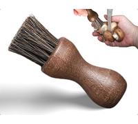 Emezddo Brosse à légumes,Brosse à Vaisselle en Bois,Brosse à Champignons Durable,idéale pour la Cuisine et la Salle de Bain,pour Nettoyer la Vaisselle,Les casseroles et Les poêles(Ronde)