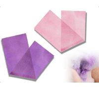 Emezddo Lot de 2 éponges en maille africaine, éponge de bain pour le corps et le dos, gant de toilette long en nylon, serviette, pour enfants, hommes et femmes (rose et violet)
