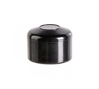 EMFA Capuchon pour poteau rond 40 mm Noir 10 Pcs. Bouchons tube Embout cloture