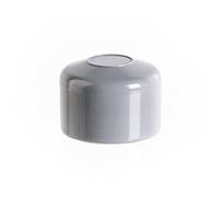 EMFA Capuchon pour poteau rond 42 mm Gris 10 Pcs. Bouchons tube Embout cloture