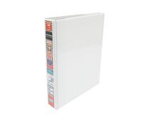 Emgee Réf 570350 Classeur en PVC 2 anneaux en D Capacité 25 mm Blanc A5 Lot de 6 (Import Royaume Uni)