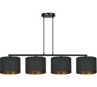 Emibig Hilde lampe suspendue 4x15 W noir-doré 1054/4